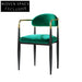 Modern High-End Metal Wooden Fabric Kitchen Bar Stool with Backrest