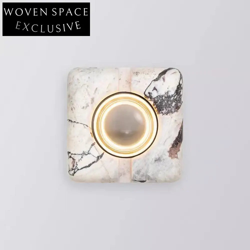 Modern High-End Smart Home Durable Marble Wall Light for Luxury Living Rooms
