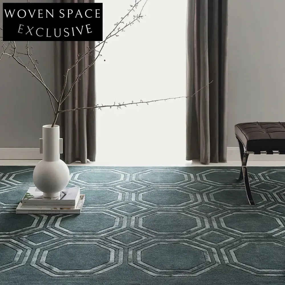 Modern High Pile Microfiber Polyester Tufted Indoor Outdoor Area Rug Carpet