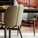 Modern Home Dining Accent Chair with Solid Wood Legs, Fabric Upholstery