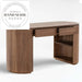 Modern Home Office Solid Wood Executive Walnut Computer Desk
