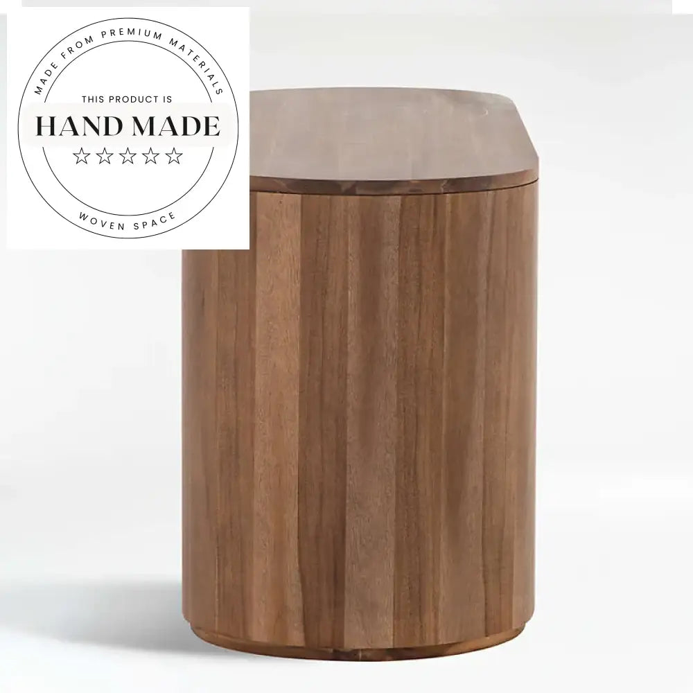 Modern Home Office Solid Wood Executive Walnut Computer Desk