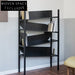 Modern Industrial 4-Tier Display Shelf Cabinet for Living Room or Study