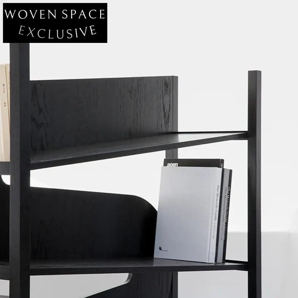 Modern Industrial 4-Tier Display Shelf Cabinet for Living Room or Study