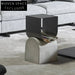 Modern Industrial Cement & Steel Coffee Side Table Living Room Accent Piece