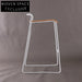 Modern Industrial Metal Frame Plywood Seat High Bar Stool for Kitchen & Cafe