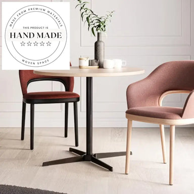 Modern Industrial Metal Pedestal Square Dining Table for Bistro or Cafe