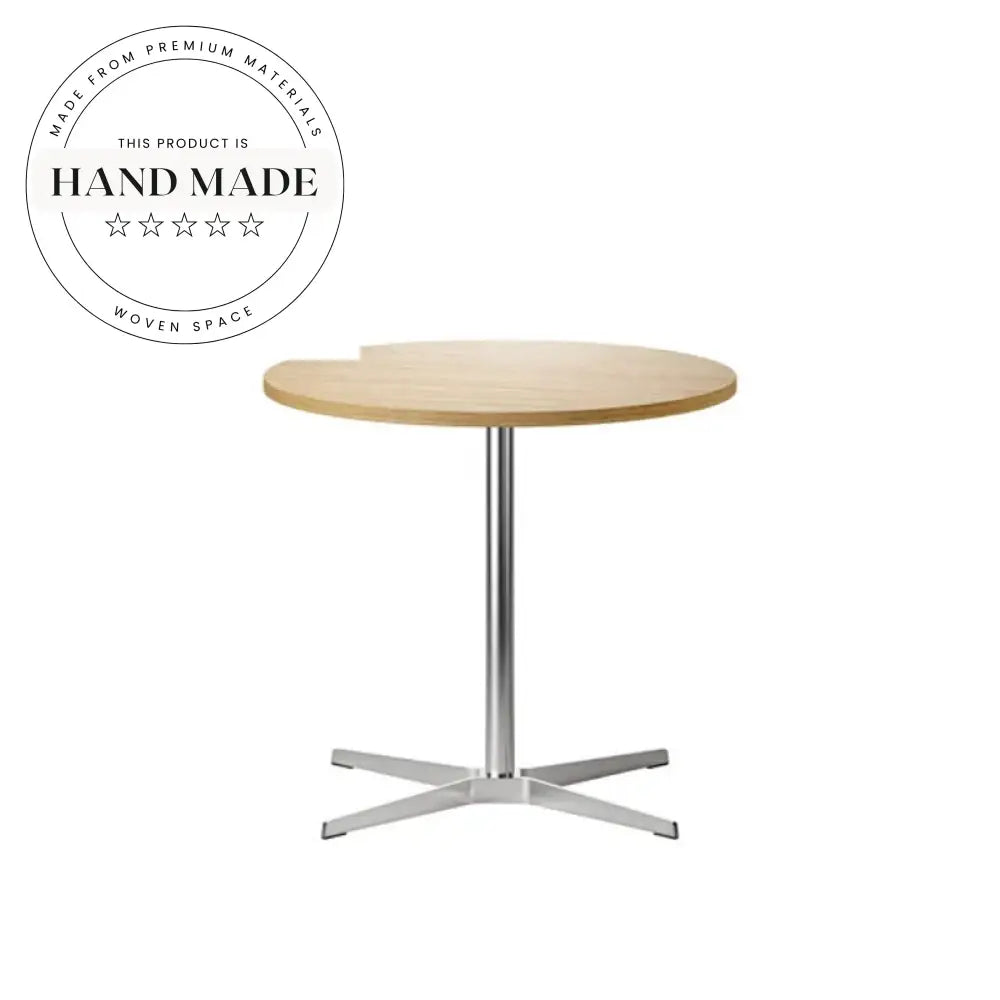 Modern Industrial Metal Pedestal Square Dining Table for Bistro or Cafe