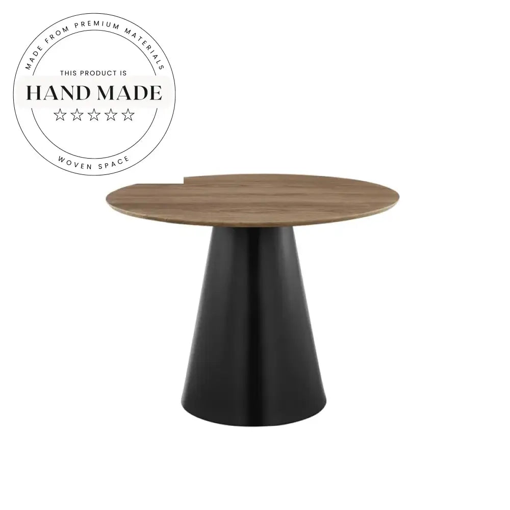 Modern Industrial Metal Round Dining Table for Cafe Restaurant Bistro Spaces