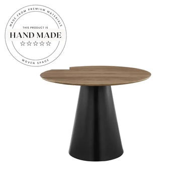 Modern Industrial Metal Round Dining Table for Cafe Restaurant Bistro Spaces