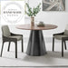 Modern Industrial Metal Round Dining Table for Cafe Restaurant Bistro Spaces