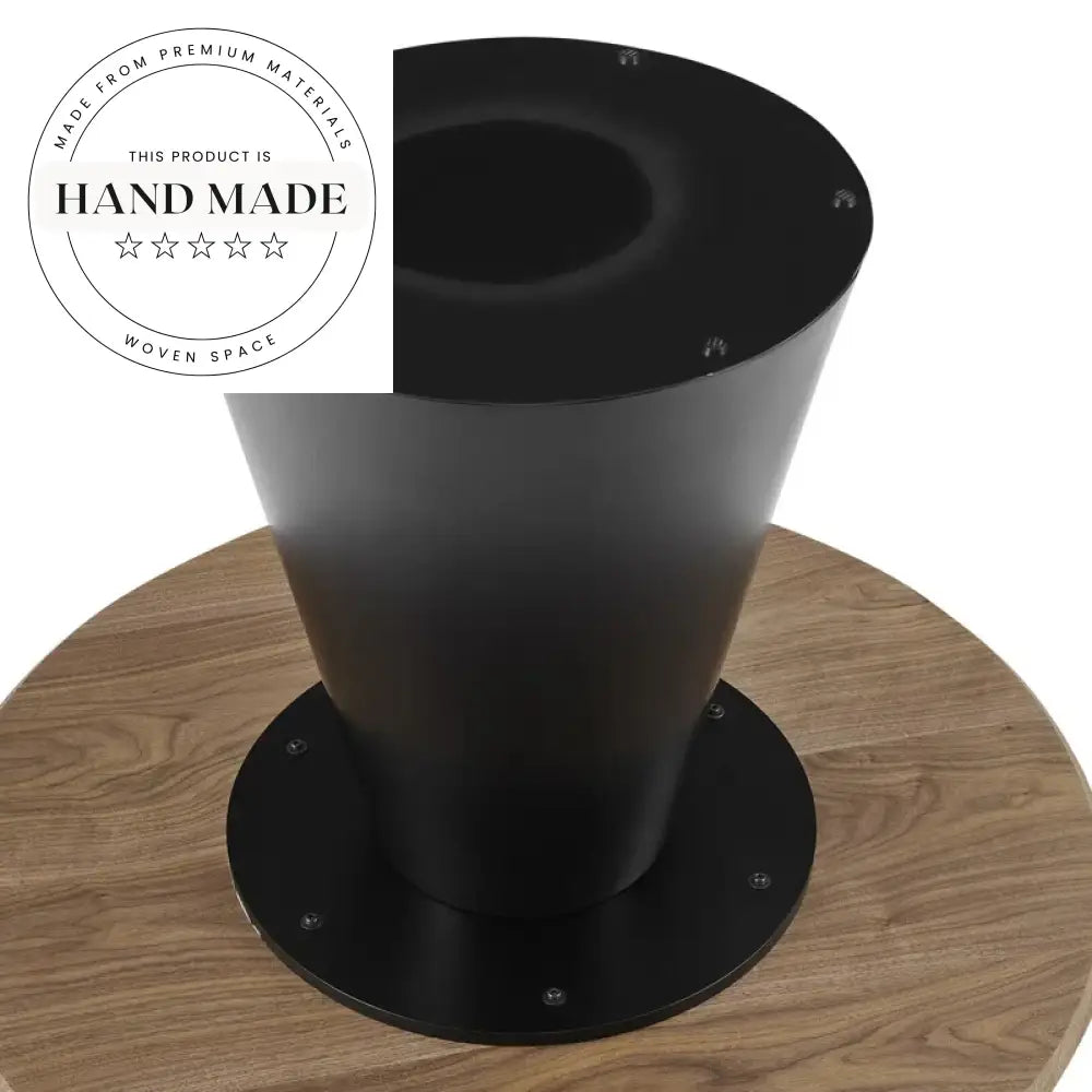 Modern Industrial Metal Round Dining Table for Cafe Restaurant Bistro Spaces