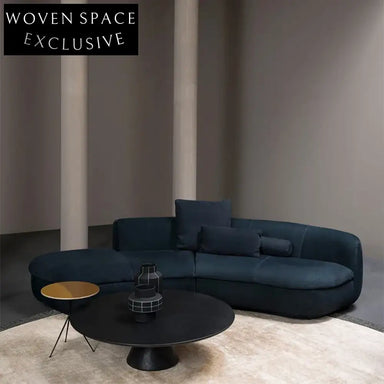 Modern Industrial Round Metal Coffee Table for Living Room Home, Minimalist Style