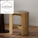 Modern Industrial Solid Wood Counter Height Bar Stool for Kitchen