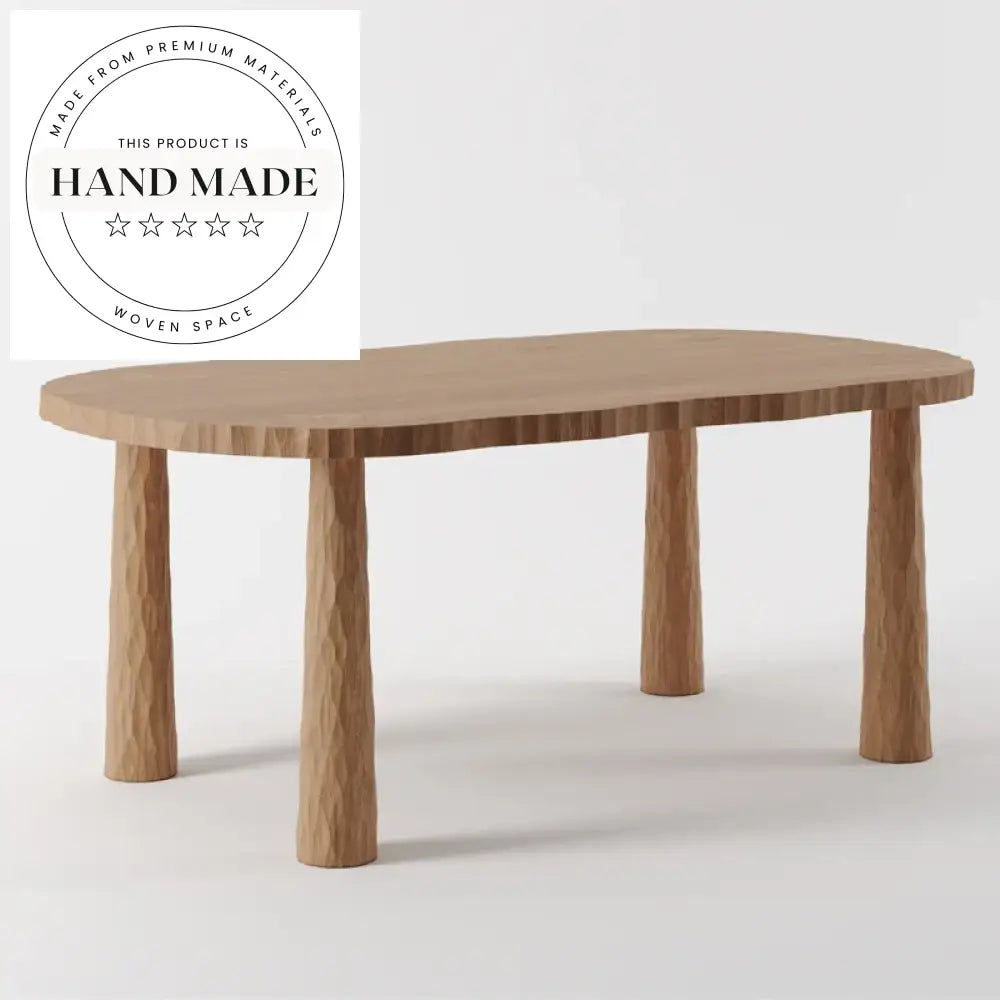 Modern Irregular Design Solid Wood Home Office Writing Desk