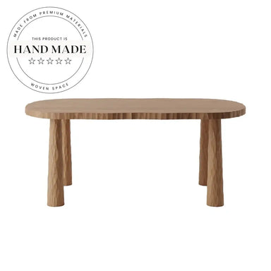 Modern Irregular Design Solid Wood Home Office Writing Desk