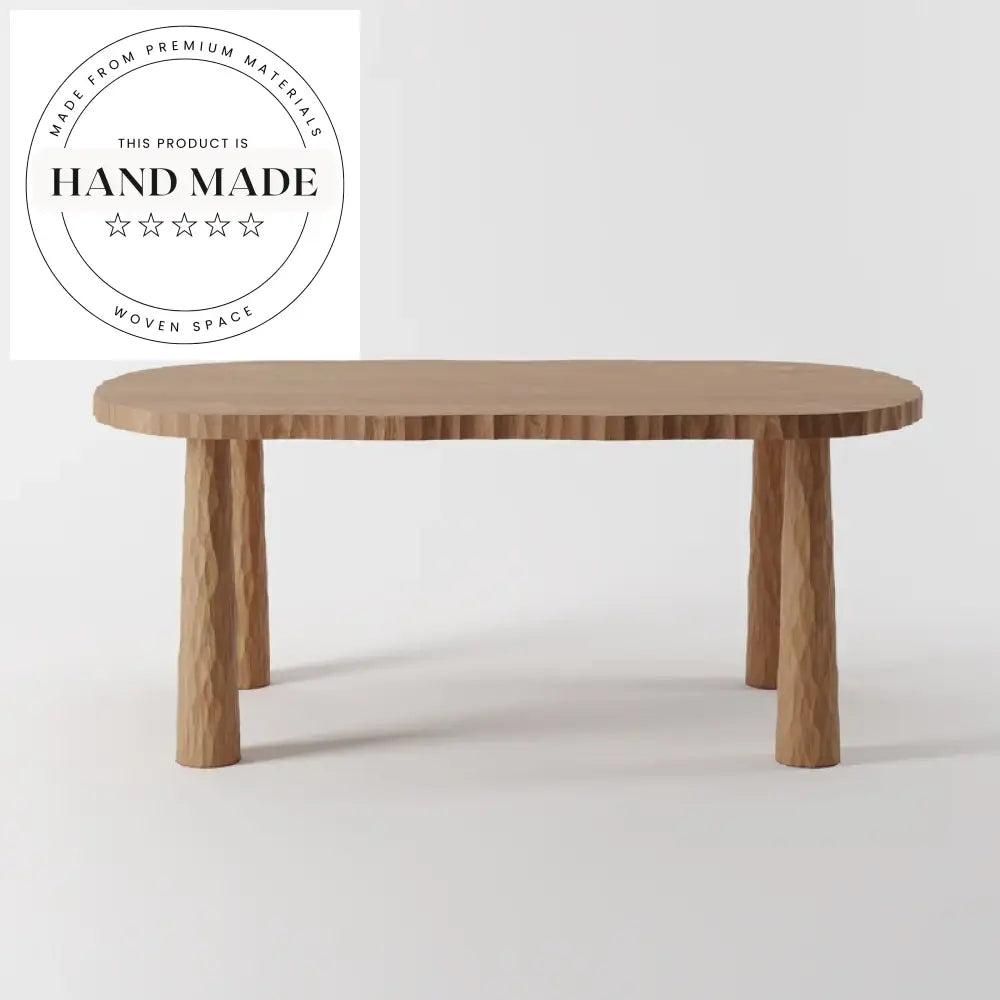 Modern Irregular Design Solid Wood Home Office Writing Desk