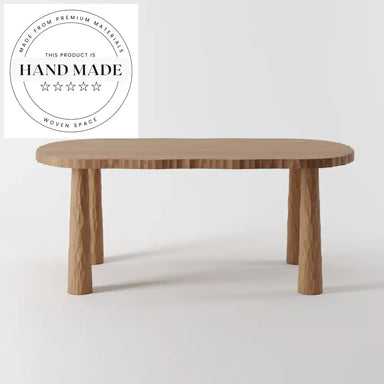 Modern Irregular Design Solid Wood Home Office Writing Desk