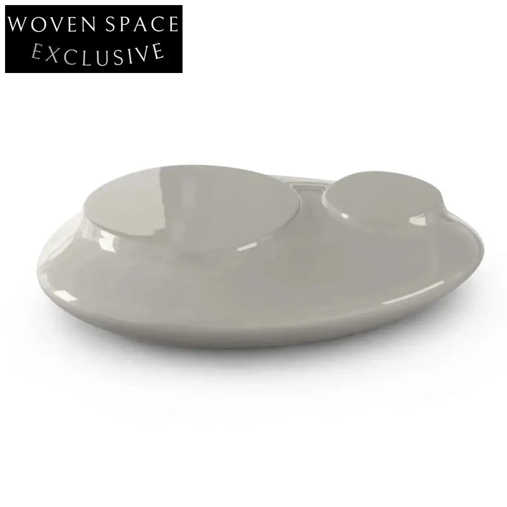 Modern Irregular Fiberglass Living Room Coffee Table - Unique Sculpted Statement