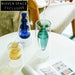 Modern Irregular Glass Flower Vase for Elegant Home, Hotel, Restaurant Decor