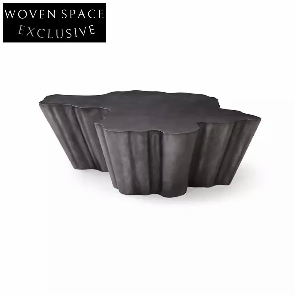 Modern Irregular Metal Coffee Table, Unique Polygonal Design for Luxury Living Room