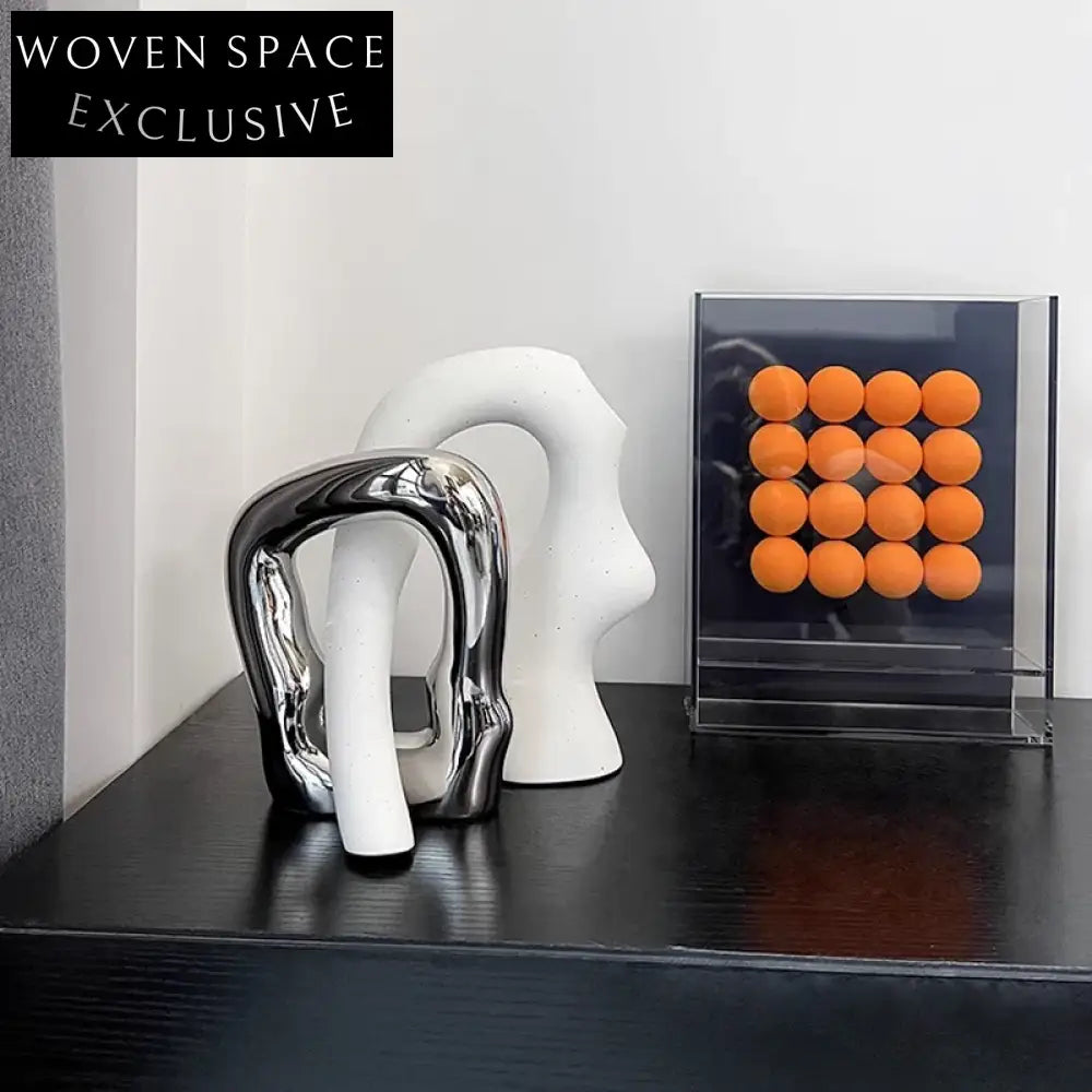 Modern Irregular Minimalist Ceramic Entry Living Room Vase