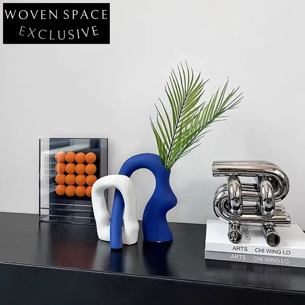 Modern Irregular Minimalist Ceramic Entry Living Room Vase