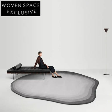 Modern Irregular Polyester Area Rug for Living Room, Bedroom Rug