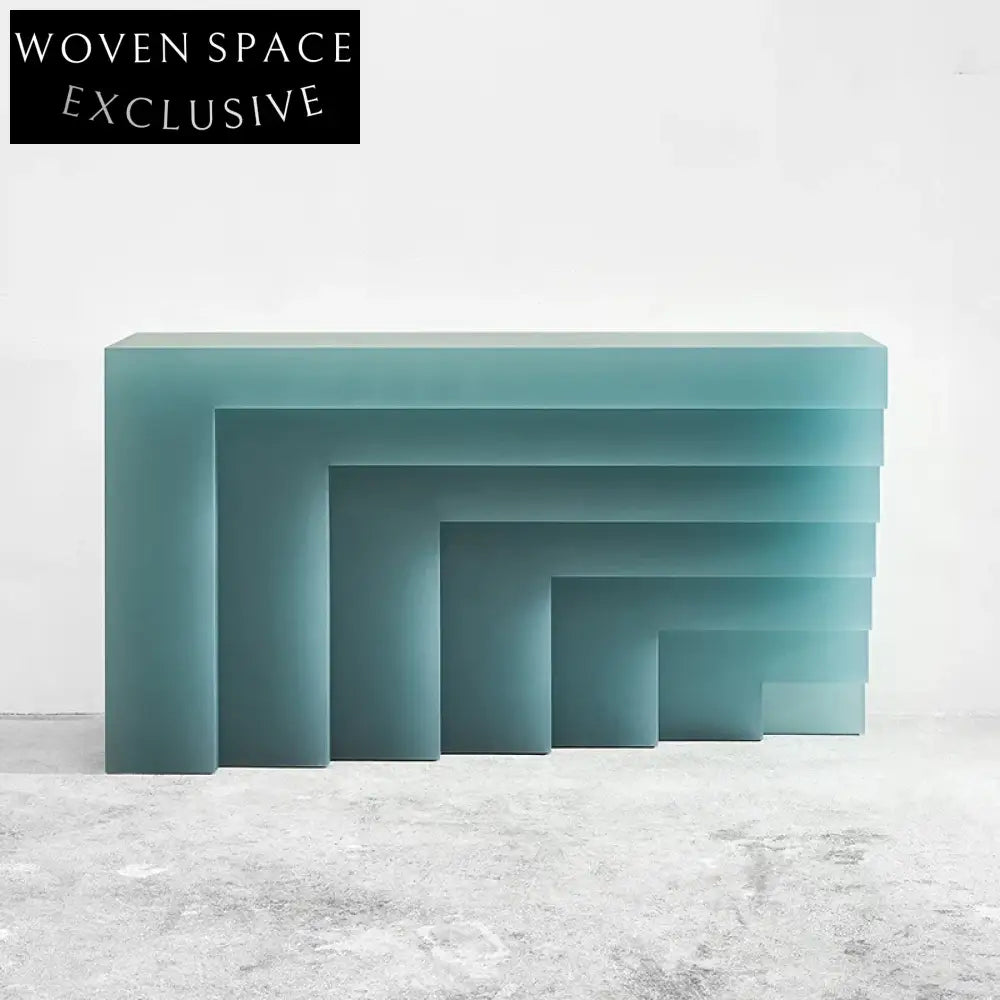 Modern Irregular Resin Texture Console Table for Chic Home & Hotel Decor
