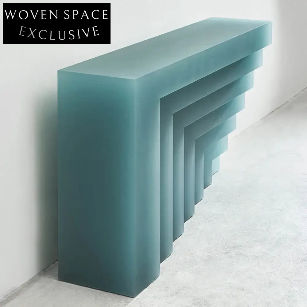 Modern Irregular Resin Texture Console Table for Chic Home & Hotel Decor