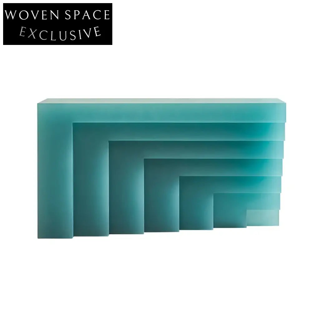 Modern Irregular Resin Texture Console Table for Chic Home & Hotel Decor