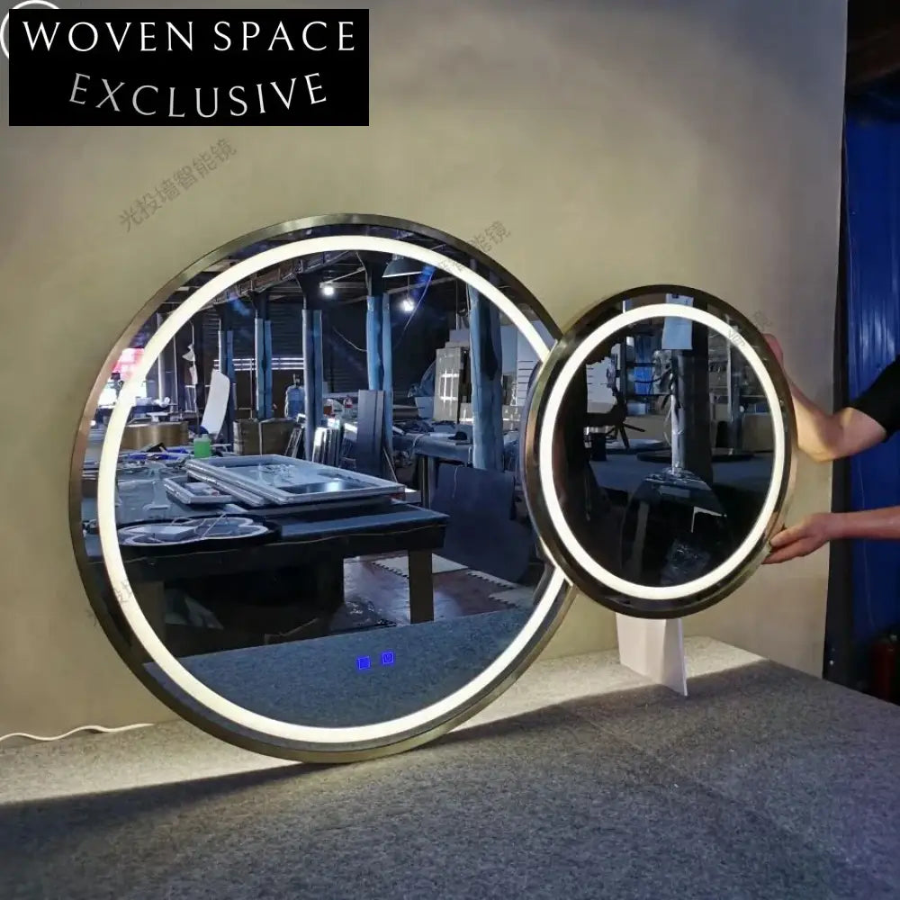 Modern Irregular Shape LED Backlit Bathroom Vanity Wall Mirror