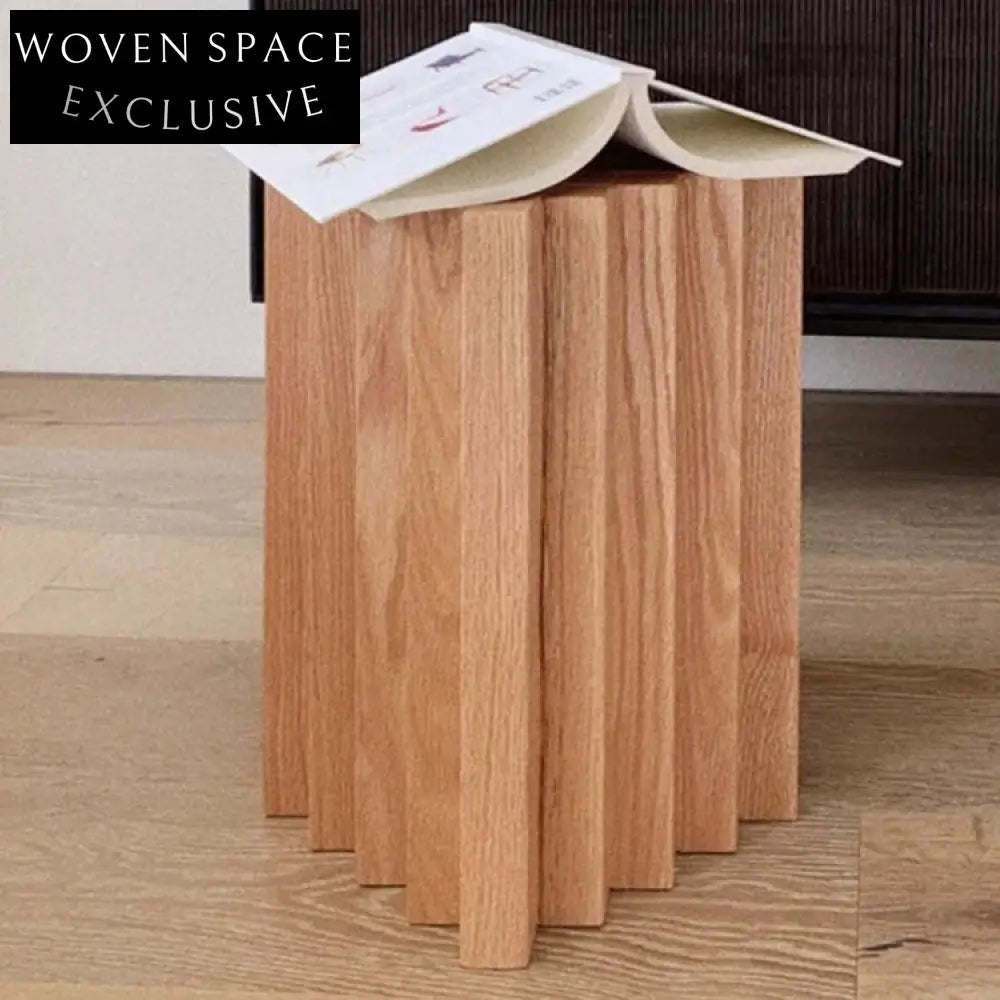 Modern Irregular Solid Wood Walnut Finish Coffee Table for Living Room
