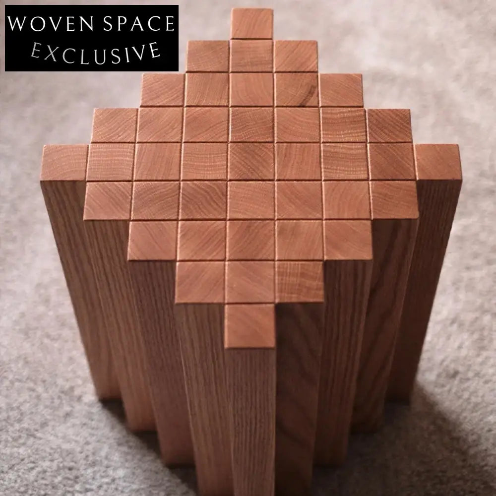 Modern Irregular Solid Wood Walnut Finish Coffee Table for Living Room