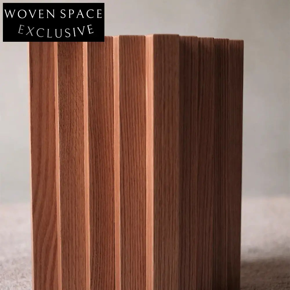 Modern Irregular Solid Wood Walnut Finish Coffee Table for Living Room