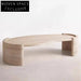 Modern Irregular Travertine Coffee Table for Living Room and Hotel Spaces