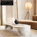 Modern Irregular Travertine Coffee Table for Living Room and Hotel Spaces