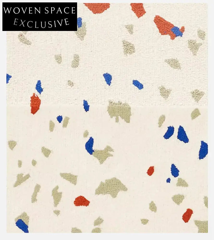 Modern Irregular Wave Point Area Rug for Teens & Kids Bedroom Living Room