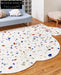 Modern Irregular Wave Point Area Rug for Teens & Kids Bedroom Living Room