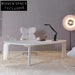 Modern Irregular White Wood Designer Triangle Dining Table