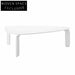 Modern Irregular White Wood Designer Triangle Dining Table