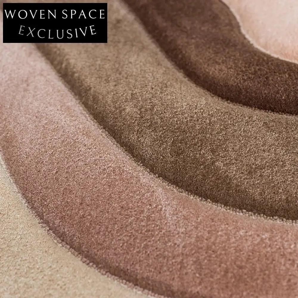 Modern Irregular Wool Blend Area Rug