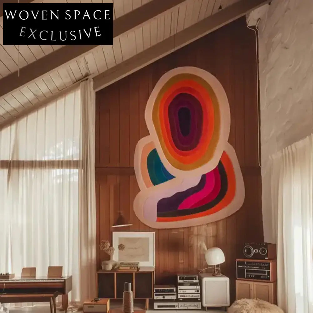 Modern Irregular Wool Blend Area Rug