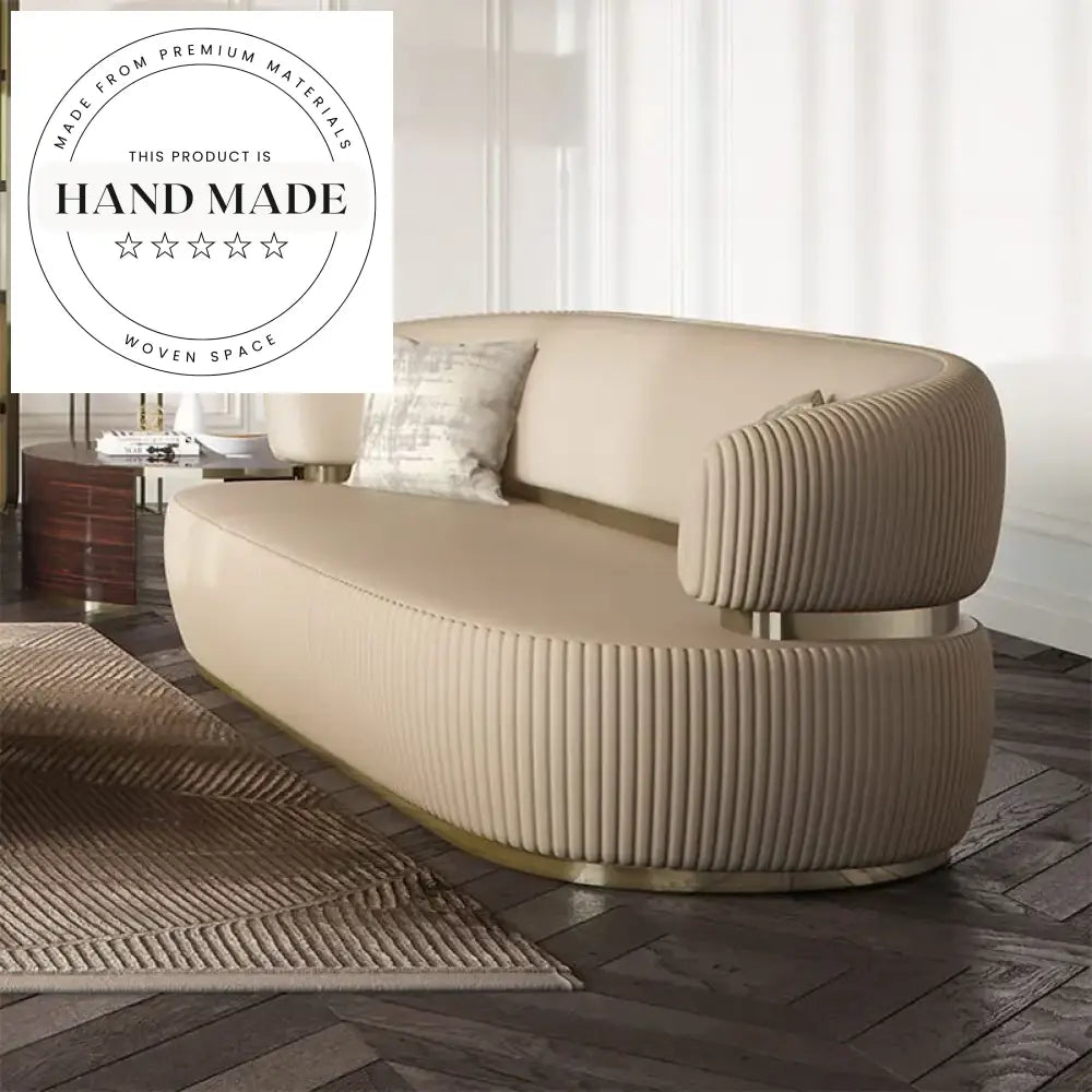 Modern Italian Custom Fabric Upholstered Sectional Living Room Sofa