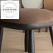 Modern Italian Design Upholstered Fabric Solid Wood Frame Dining Chair