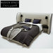 Modern Italian Designer Microfiber Leather Fabric King Size Double Bed for Bedroom