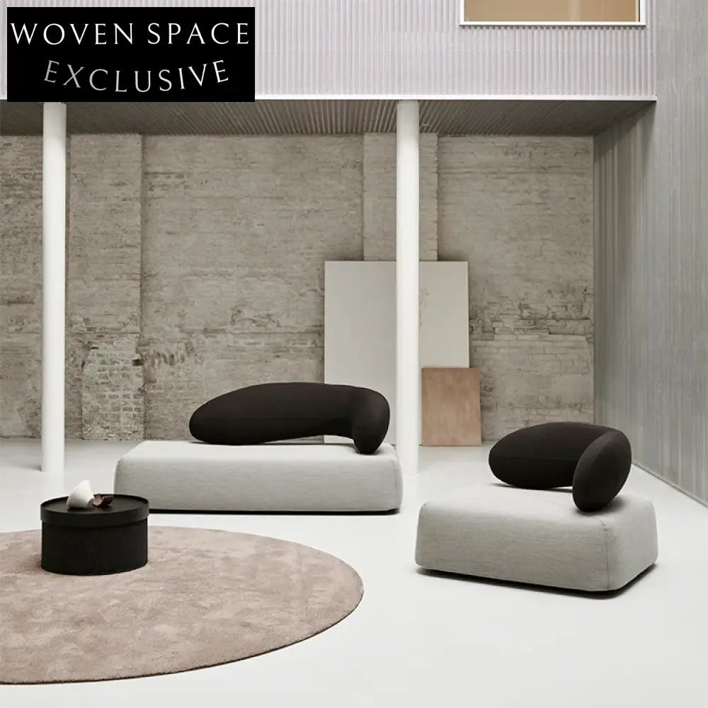 Modern Italian Fabric Chaise Lounge Sofa for Living Room