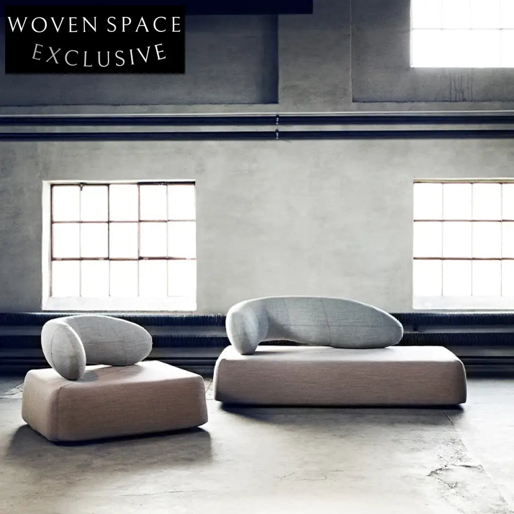 Modern Italian Fabric Chaise Lounge Sofa for Living Room