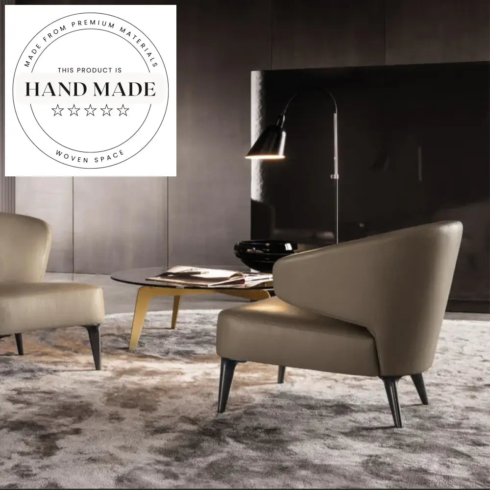 Modern Italian Fabric Recliner Lounge Chair - Living Room Leisure Armchair