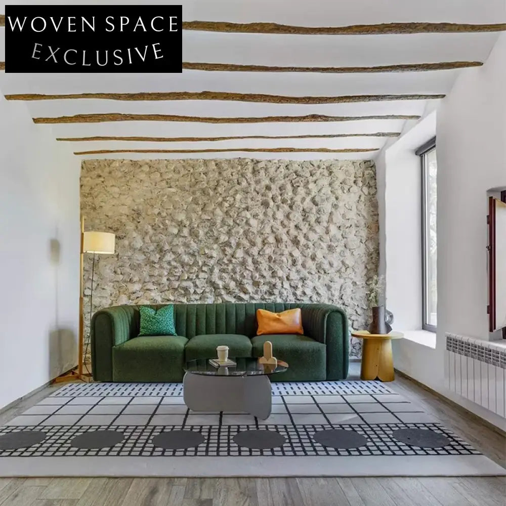 Modern Italian Fabric Sofa Set - Solid Wood Frame for Home & Office